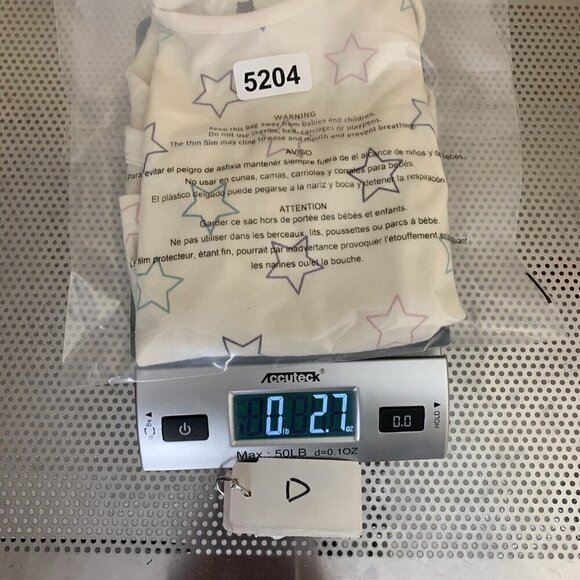 Baby Gap Long Sleeve Bodysuit Ivory Star Print Organic Cotton Girls 18-24 Months - Picture 10 of 10